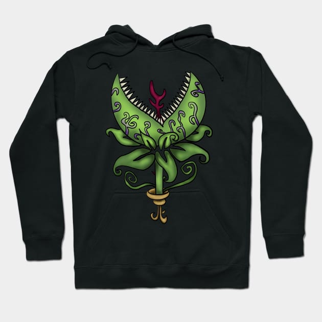 Tim Burton Little Shop of Horrors Hoodie by Debra Forth